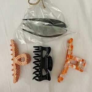 Multiple hair claws from free people, COS and MUJI